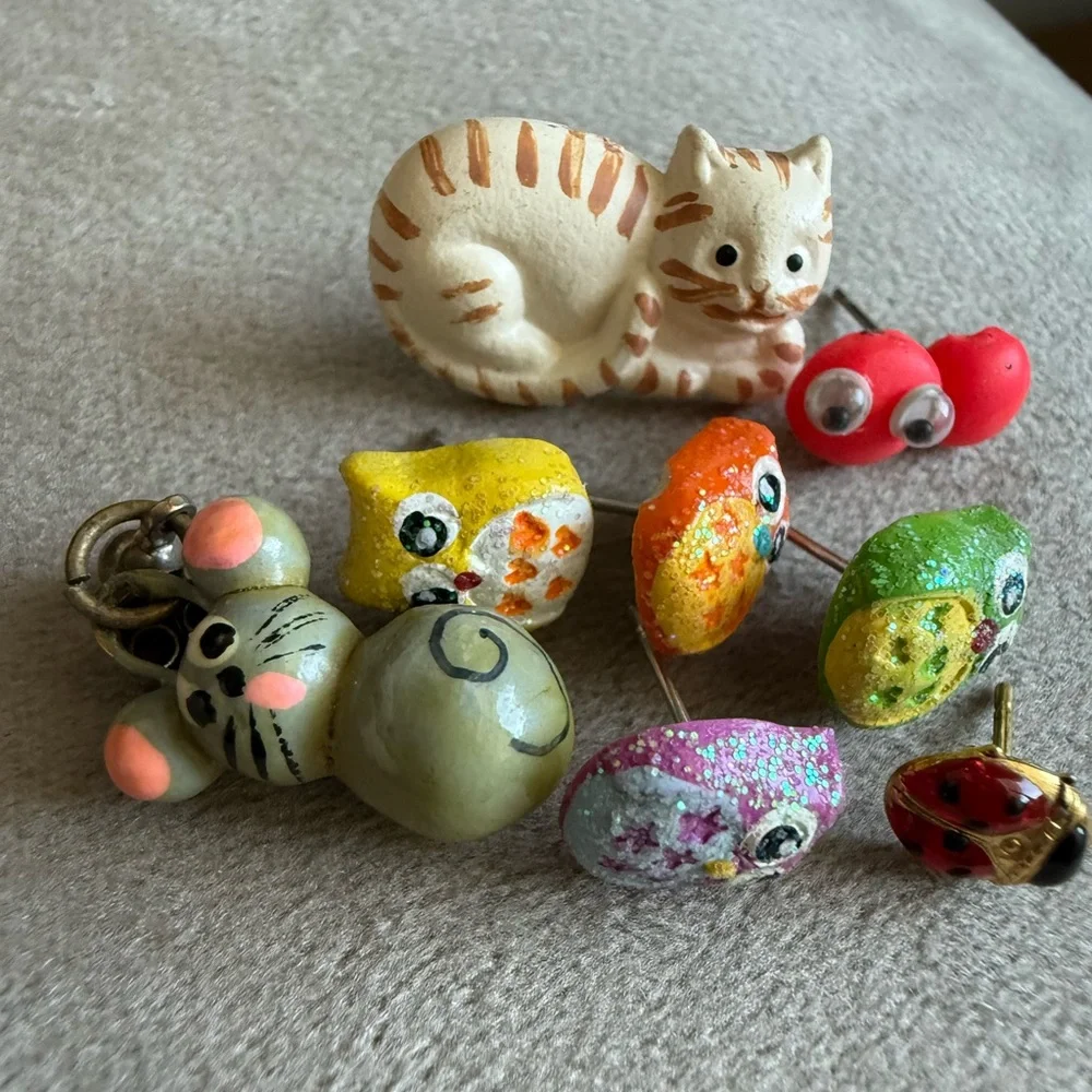 Colorful Animal-Themed earrings